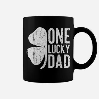 Mens One Lucky Dad Vintage St Patrick Day Gift Coffee Mug | Crazezy AU