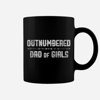 Mens Outnumbered Dad Of Girls Father's Day Gift From Daughters Coffee Mug | Crazezy CA