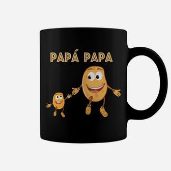 Mens Papa Potato Daddy Funny Pun Dad Father Gift Learning Spanish Coffee Mug | Crazezy