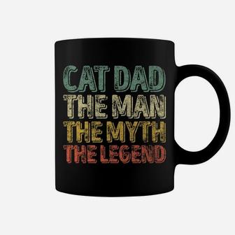 Mens Perfect Xmas Gift Papa Cat Dad The Man The Myth The Legend Coffee Mug | Crazezy