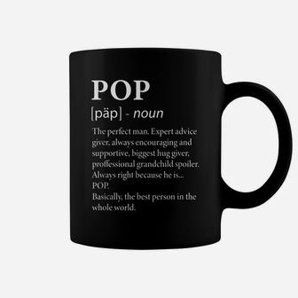 Mens Pop Definition - Funny Grandpa Coffee Mug | Crazezy