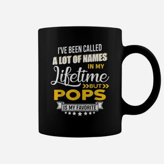 Mens Pops Is My Favorite Name New Grandpa Pops Xmas Coffee Mug - Monsterry CA