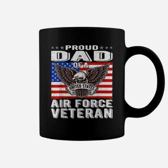 Mens Proud Dad Of Us Air Force Veteran Patriotic Military Father Coffee Mug | Crazezy AU
