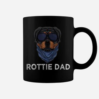 Mens Rottie Dad Rottweiler Dog Puppy Father For Men Grandpa Dad Coffee Mug | Crazezy CA