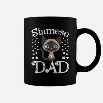Mens Siamese Dad Funny Cute Adorable Siamese Cat Lover Daddy Coffee Mug | Crazezy CA