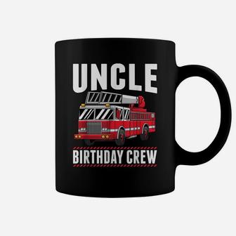 Mens Uncle Birthday Crew Fire Truck Firefighter Costume Party Coffee Mug | Crazezy UK