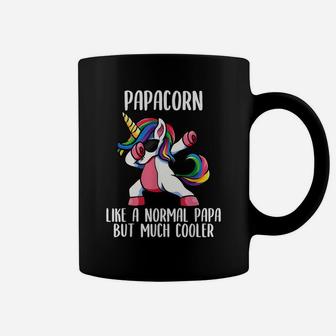Mens Unicorn Papa Girl Birthday Party Apparel, Papacorn Cute Coffee Mug | Crazezy CA