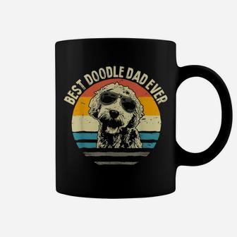 Mens Vintage Best Doodle Dad Ever Daddy Goldendoodle Father's Day Coffee Mug | Crazezy CA