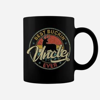 Mens Vintage Hunter Outfit Distressed Best Buckin' Uncle Ever Coffee Mug | Crazezy UK