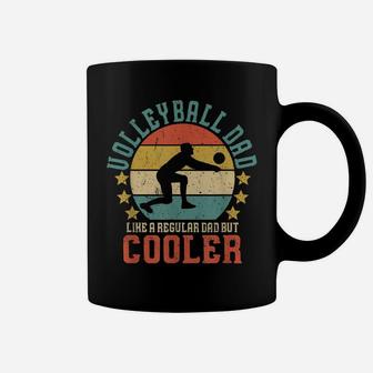 Mens Volleyball Dad Vintage Volleyball Player Father's Day Gift Coffee Mug | Crazezy