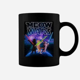 Meow Wars Cat Space Kitty Funny Gifts For Cats Lovers Coffee Mug | Crazezy UK