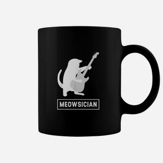 Meowsician Cat Guitar Musician Kitten Music Lover Coffee Mug | Crazezy UK