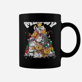 Meowy Catmas Cat Christmas Tree Xmas Kids Girls Boys Gifts Sweatshirt Coffee Mug | Crazezy DE