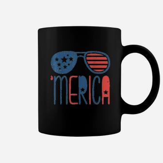 Merica American Flag Coffee Mug | Crazezy