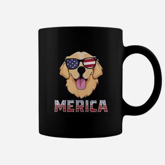 Merica Golden Retriever For Men America Usa Dog Coffee Mug | Crazezy CA