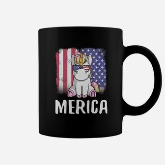 Merica Unicorn Patriotic Usa Flag Coffee Mug - Thegiftio UK