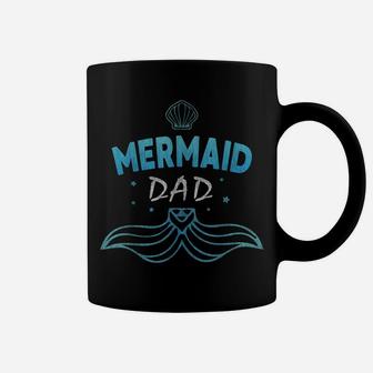 Mermaid Birthday Party Shirt Funny Dad Daddy Father Gift Tee Coffee Mug | Crazezy DE