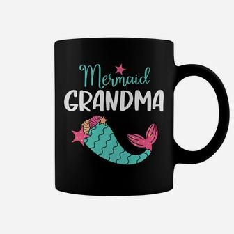 Mermaid Grandma Funny Granny Birthday Girl Gift For Women Coffee Mug | Crazezy