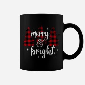 Merry And Bright, Matching Family Gifts, Xmas Trees Sweatshirt Coffee Mug | Crazezy UK