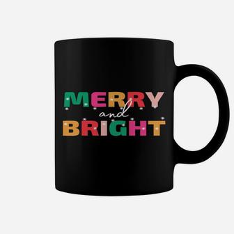 Merry And Bright Winter Holiday Christmas Hannukah Kwanzaa Coffee Mug | Crazezy