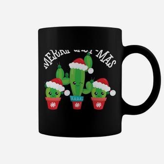 Merry Cact-Mas | Funny Kawaii Christmas Cactus Sweatshirt Coffee Mug | Crazezy UK