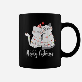 Merry Catmas Cats Christmas Couples Cat Lovers Xmas Coffee Mug | Crazezy CA