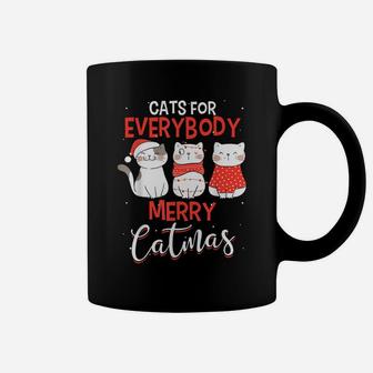 Merry Catmas Cats For Everybody For Cat Mom And Cat Dad Coffee Mug | Crazezy DE
