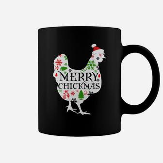 Merry Chickmas Santa Hat Chicken Lovers Christmas Gift Sweatshirt Coffee Mug | Crazezy UK