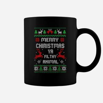 Merry Christmas Animal Filthy Ya Gift Coffee Mug | Crazezy