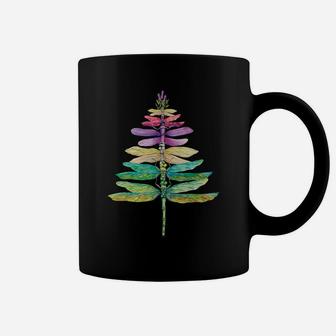 Merry Christmas Insect Lover Xmas Dragonfly Christmas Tree Coffee Mug | Crazezy CA
