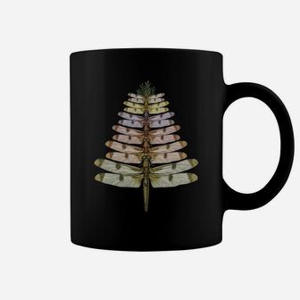 Merry Christmas Insect Lover Xmas Dragonfly Christmas Tree Sweatshirt Coffee Mug | Crazezy DE