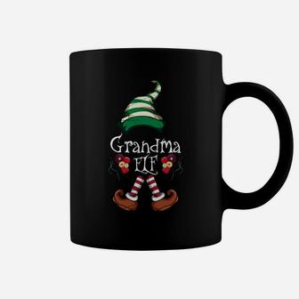 Merry Christmas Matching Pajama Xmas Grandma Elf Sweatshirt Coffee Mug | Crazezy
