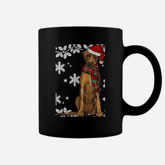 Merry Christmas Ornament Rhodesian Ridgeback Xmas Santa Sweatshirt Coffee Mug | Crazezy