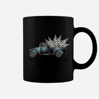 Merry Christmas Y'all Vintage Truck With Christmas Trees Coffee Mug | Crazezy UK