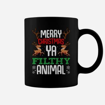 Merry Christmas You Filthy Animal Funny Xmas Winter Snow Sweatshirt Coffee Mug | Crazezy AU