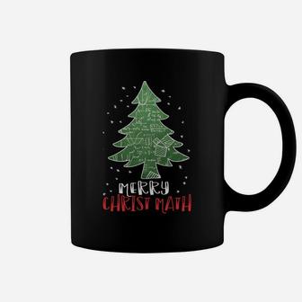 Merry Christmath Christmas Math Tree Geometry Fraction Jokes Sweatshirt Coffee Mug | Crazezy