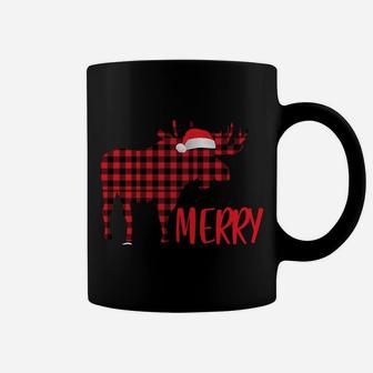 Merry Christmoose Family Christmas Pajamas Moose Sweatshirt Coffee Mug | Crazezy