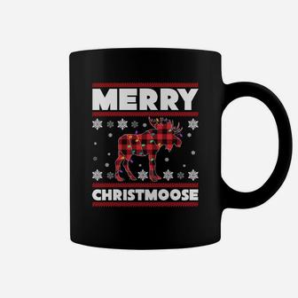 Merry Christmoose Sweatshirt Funny Moose Christmas Gifts Coffee Mug | Crazezy