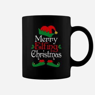 Merry Elfing Christmas Elves Gifts Funny Elf Xmas Coffee Mug | Crazezy UK