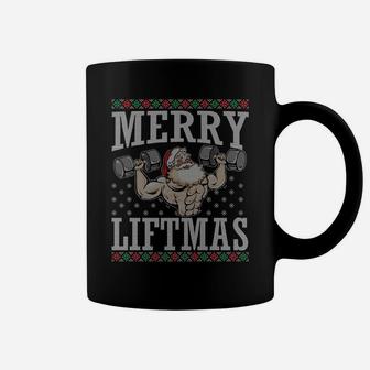 Merry Liftmas Funny Fitness Weight Lifting Workout Gym Gift Coffee Mug | Crazezy UK