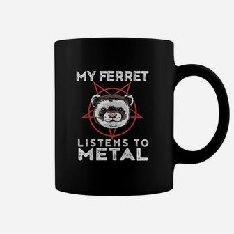 Metal Ferret Goth And Heavy Metal Animal Coffee Mug - Thegiftio UK