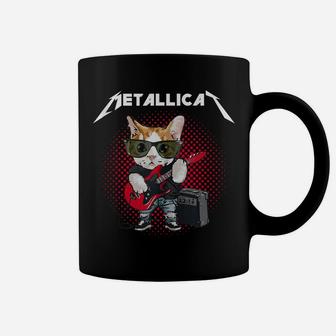 Metallicat Rock Music Funny Parody Cat Lovers Concert Coffee Mug | Crazezy