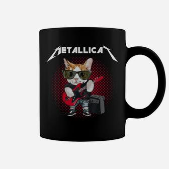 Metallicat Rock Music Funny Parody Cat Lovers Concert Coffee Mug | Crazezy CA