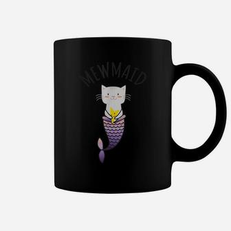Mewmaid Design For Mermaid And Cat Lovers Girls Birthday Coffee Mug | Crazezy CA
