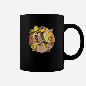 Mexican Ponchos Dabbing Costume Cinco De Mayo Coffee Mug | Crazezy DE