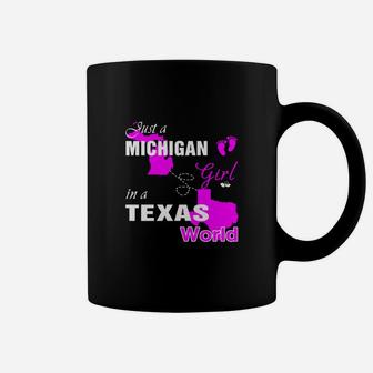Michigan Girl In Texas Coffee Mug - Thegiftio UK