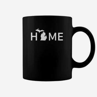 Michigan Home Love Us State Outline Silhouette Coffee Mug - Thegiftio UK