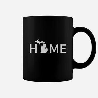 Michigan Home Love Us State Outline Silhouette Coffee Mug - Thegiftio UK