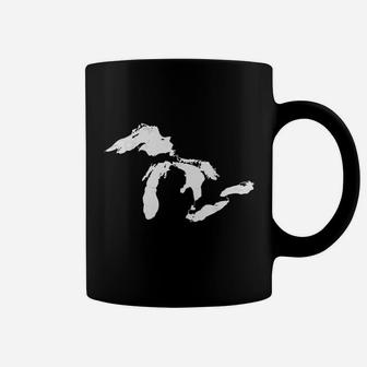Michigan Map Great Lakes Midwest Mitten Vintage Gift Coffee Mug | Crazezy CA