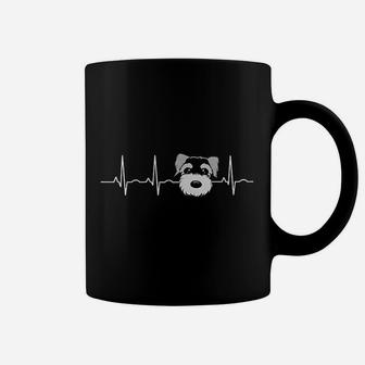 Miniature Schnauzer Heartbeat Coffee Mug | Crazezy